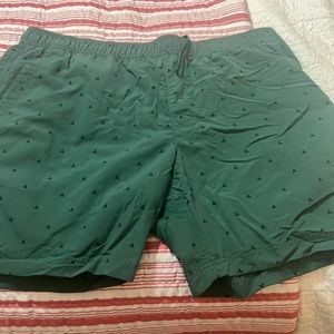 The North Face swim trunks.  XL